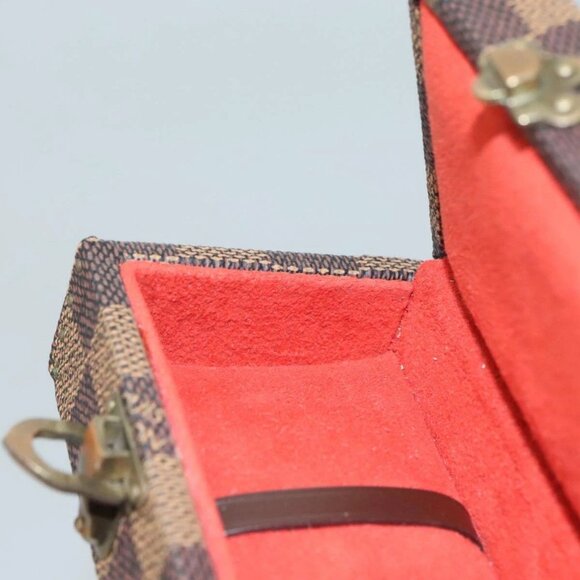 LOUIS VUITTON Damier Ebene Watch case Accessory Case LV - Picture 14 of 15